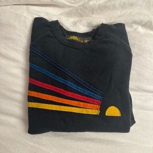 Aviator nation day dream sunset crew neck